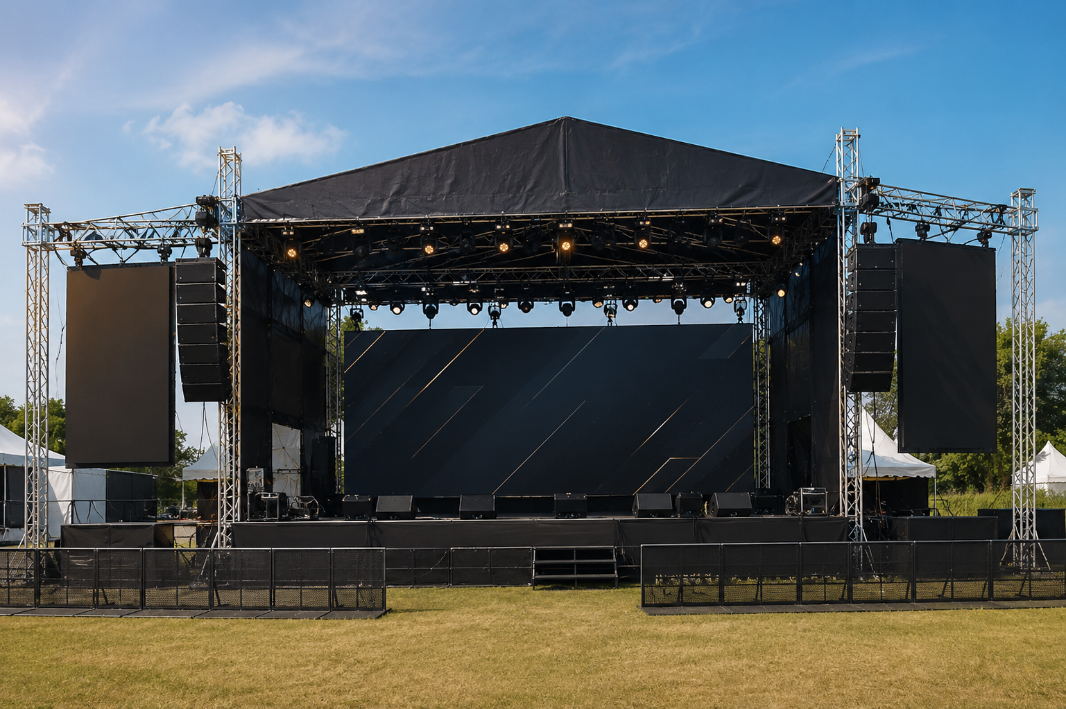 Festival main stage LED build